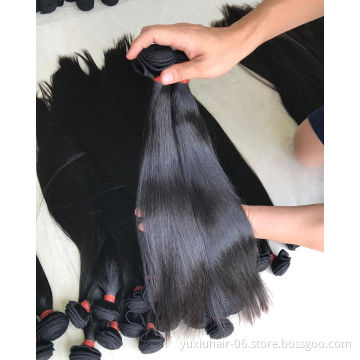 Free sample 100% Mink Brazilian virgin hair Natural color  Remy hair Extension Cuticle Aligned Human hair bundles with closure